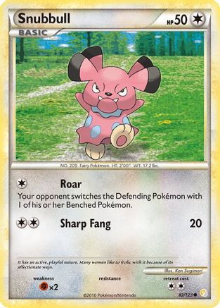 Image of Snubbull 082  HeartGold SoulSilver - Common