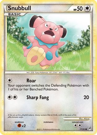 Image of Snubbull 071  - Reverse Holofoil Call of Legends - Common