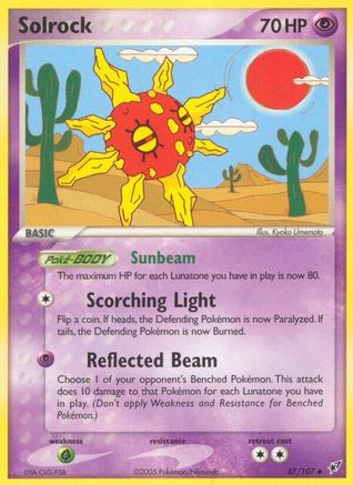 Image of Solrock 047  - Reverse Holofoil Deoxys - Uncommon