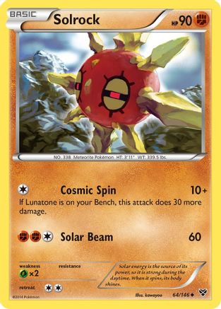 Image of Solrock 064  XY Base Set - Uncommon