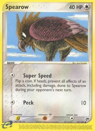 Image of Spearow 081/100  Sandstorm - Common