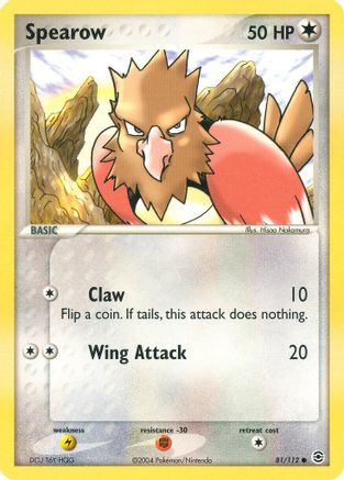 Image of Spearow 081/112  FireRed & LeafGreen - Common