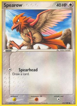 Image of Spearow 061/100  - Reverse Holofoil Crystal Guardians - Common