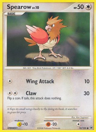 Image of Spearow 074  - Reverse Holofoil Majestic Dawn - Common