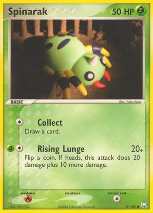 Image of Spinarak 078/109  - Reverse Holofoil Team Rocket Returns - Common