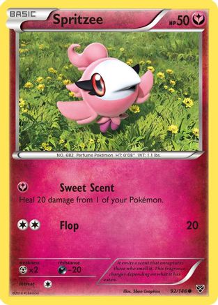 Image of Spritzee 092/146  - Reverse Holofoil XY Base Set - Common