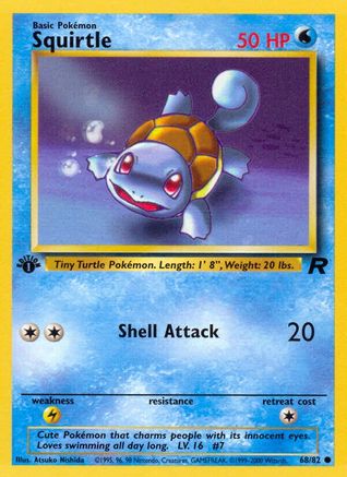 Image of Squirtle 068/82  - 1st Edition Team Rocket - Common