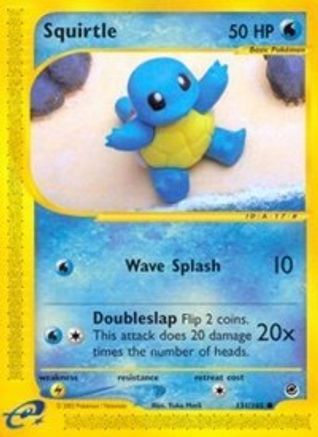 Image of Squirtle (131) 131/165  - Reverse Holofoil Expedition - Common
