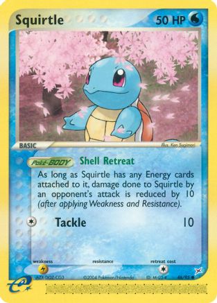 Image of Squirtle 046  - Reverse Holofoil Team Magma vs Team Aqua - Common