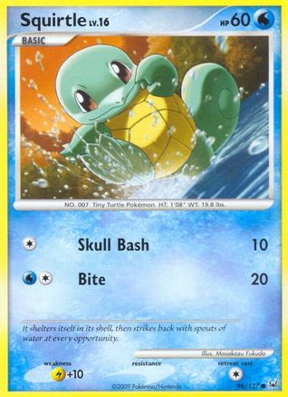 Image of Squirtle 096/127  Platinum - Common