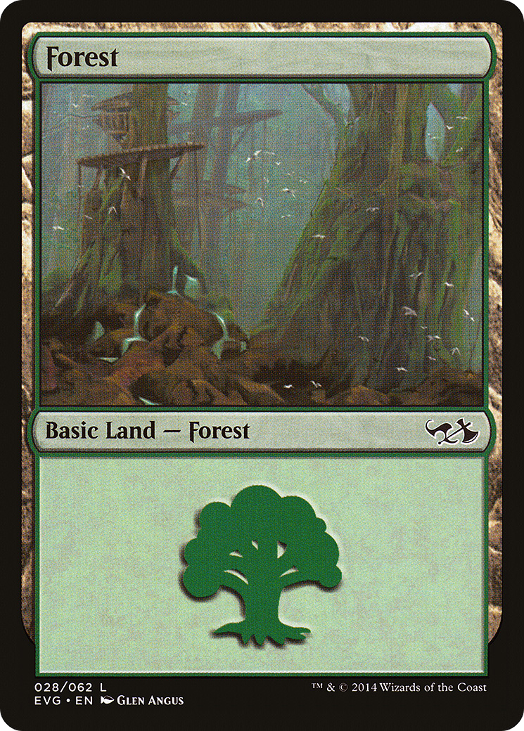 Image of Forest (28) (Elves vs Goblins) (DD3-028) - Duel Decks Anthology: Elves vs. Goblins
