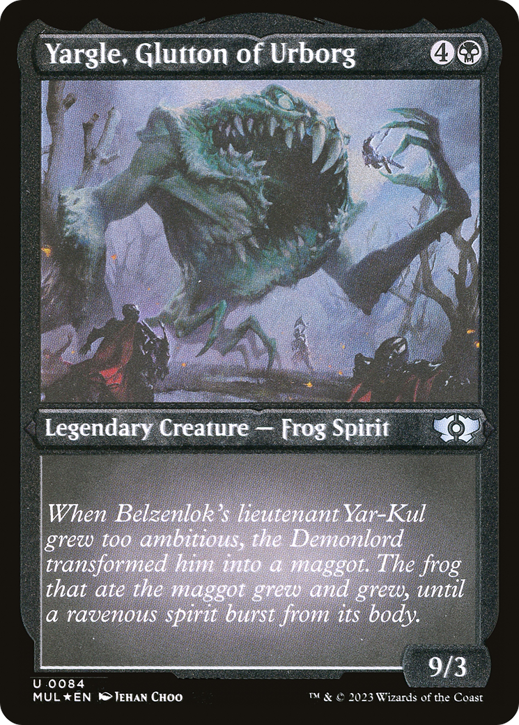 Image of Yargle, Glutton of Urborg (Foil Etched) (MUL-084) - Multiverse Legends Foil