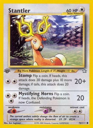 Image of Stantler 076/111  - 1st Edition Neo Genesis - Common