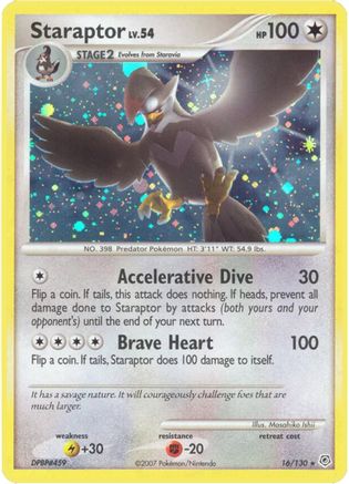 Image of Staraptor 016  - Reverse Holofoil Diamond and Pearl - Holo Rare