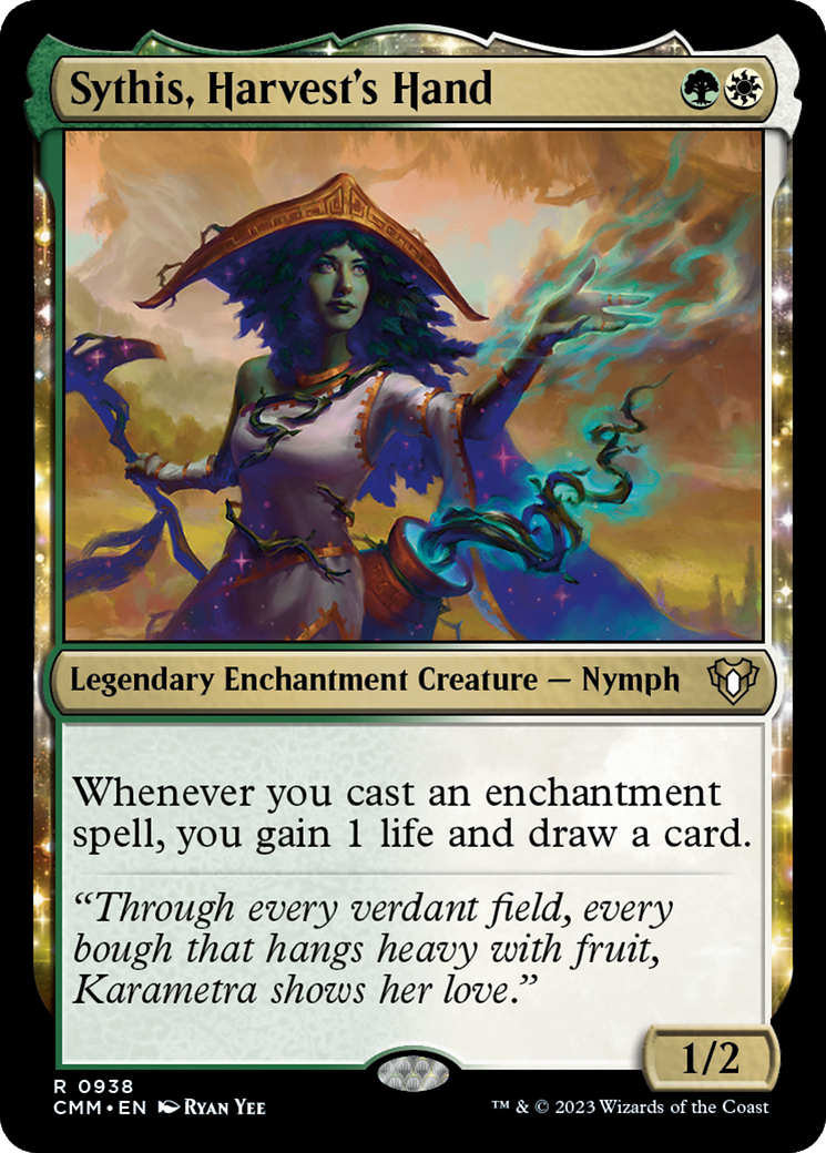 Image of Sythis, Harvest's Hand (CMM-938) - Commander Masters: (enchantment)