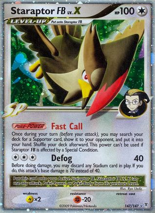 Image of Staraptor FB Lv.X 147  - Holofoil Supreme Victors - Ultra Rare
