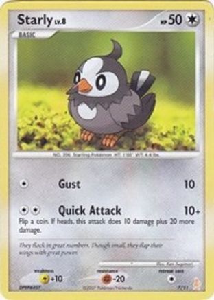 Image of Starly 007  DP Trainer Kit Manaphy & Lucario - Common