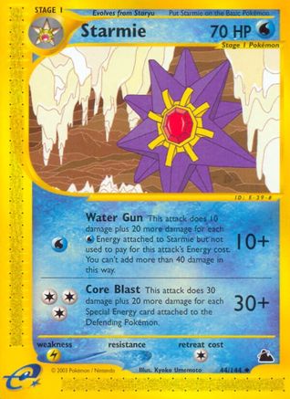 Image of Starmie (44) 044  - Reverse Holofoil Skyridge - Uncommon