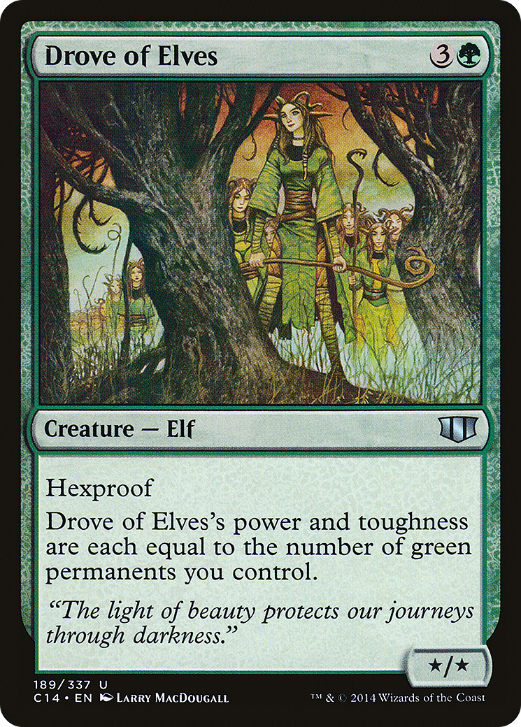 Image of Drove of Elves (C14-189) - Commander 2014