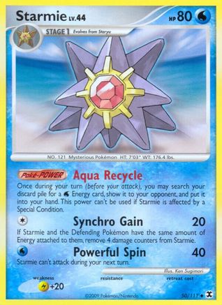Image of Starmie 050  - Reverse Holofoil Rising Rivals - Uncommon