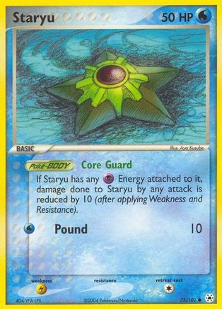Image of Staryu 075  - Reverse Holofoil Hidden Legends - Common