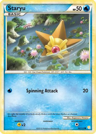 Image of Staryu 084/123  - Reverse Holofoil HeartGold SoulSilver - Common