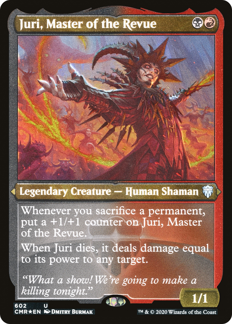 Image of Juri, Master of the Revue (Foil Etched) (CMR-602) - Commander Legends Foil