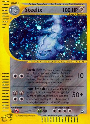 Image of Steelix (H23) H23  - Holofoil Aquapolis - Holo Rare