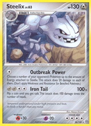 Image of Steelix 028  - Reverse Holofoil Stormfront - Rare