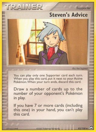 Image of Steven's Advice 083/108  Power Keepers - Uncommon