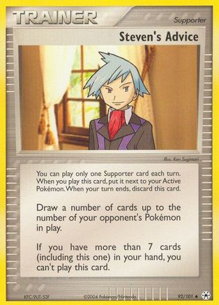 Image of Steven's Advice 092/101  - Reverse Holofoil Hidden Legends - Uncommon
