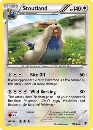 Image of Stoutland 110  - Reverse Holofoil XY Base Set - Rare