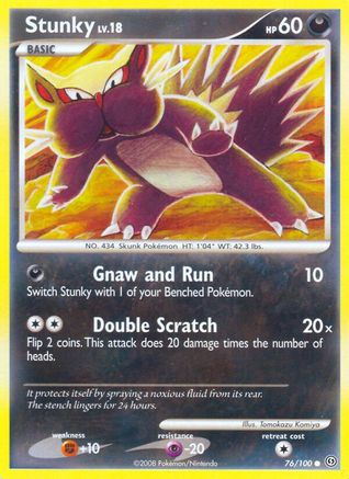 Image of Stunky 076/100  - Reverse Holofoil Stormfront - Common