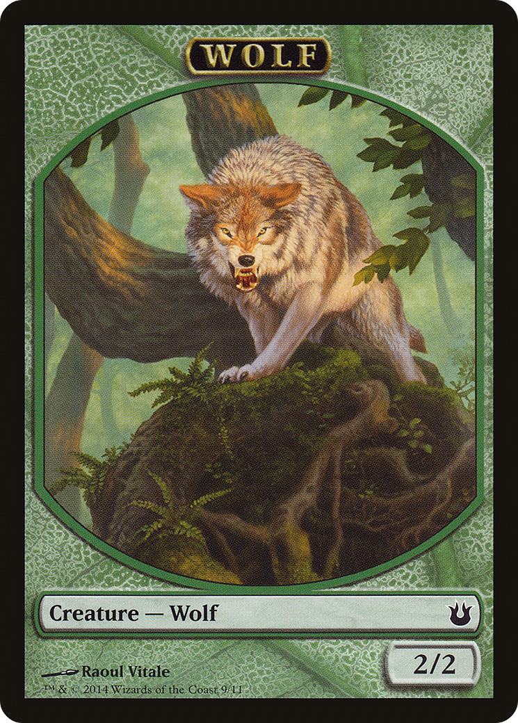Image of Wolf Token (BNG-009) - Born of the Gods Tokens