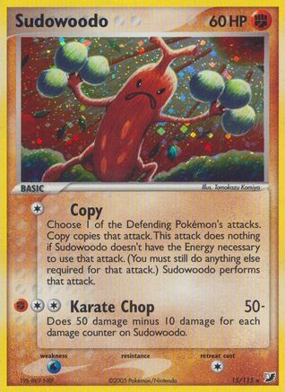 Image of Sudowoodo 015  - Holofoil Unseen Forces - Holo Rare