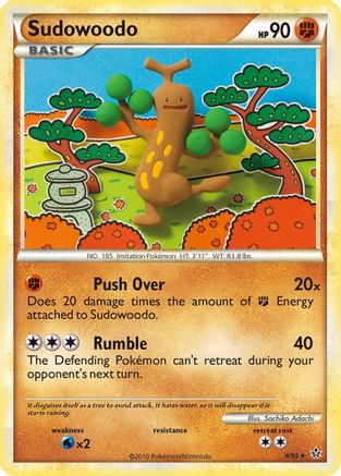 Image of Sudowoodo 009  - Reverse Holofoil Unleashed - Holo Rare