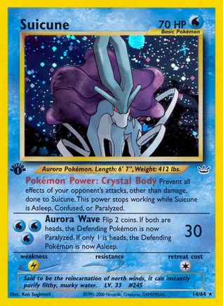 Image of Suicune (14) 014  - 1st Edition Holofoil Neo Revelation - Holo Rare