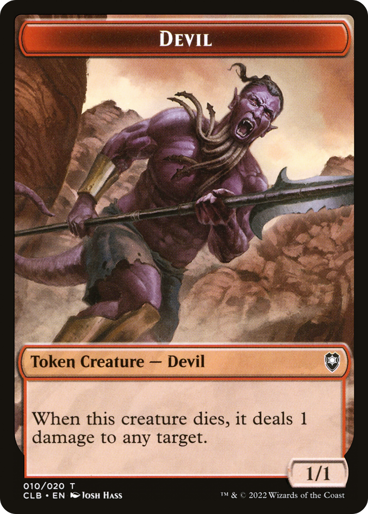 Image of Devil Token (CLB-010) - Battle for Baldur's Gate Tokens