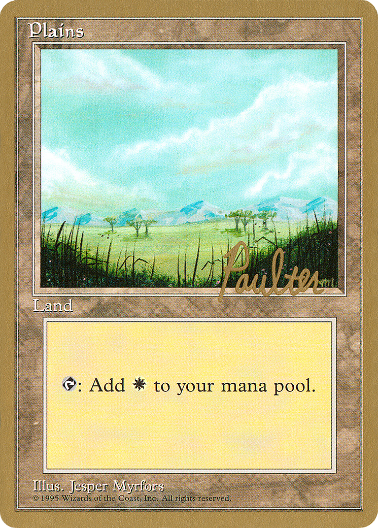 Image of Plains (B) - 1996 Preston Poulter (4ED) (WCD-) - Pro Tour Collector Set