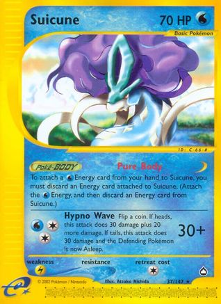 Image of Suicune 037  Aquapolis - Rare