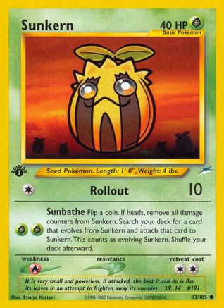 Image of Sunkern 083/105  - Unlimited Neo Destiny - Common