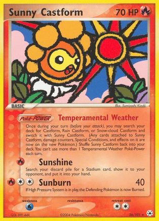 Image of Sunny Castform 026  Hidden Legends - Rare