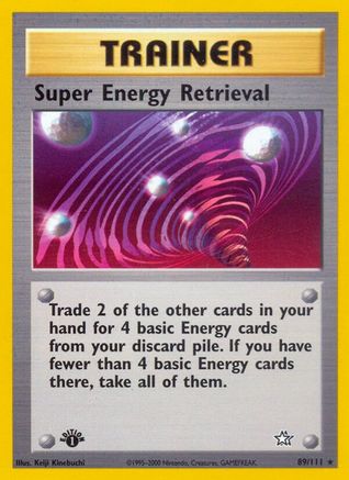 Image of Super Energy Retrieval 089/111  - 1st Edition Neo Genesis - Rare