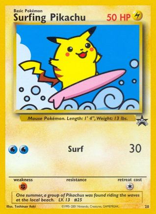 Image of Surfing Pikachu 028/53  WoTC Promo - Promo