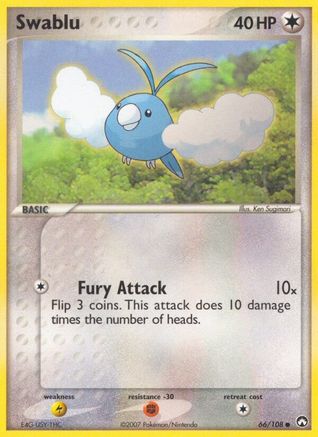 Image of Swablu 066  - Reverse Holofoil Power Keepers - Common