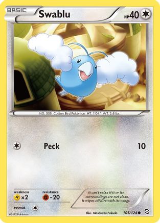 Image of Swablu (105) 105  - Reverse Holofoil Dragons Exalted - Common