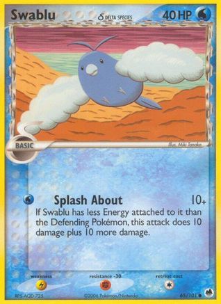 Image of Swablu (Delta Species) 065/101  Dragon Frontiers - Common