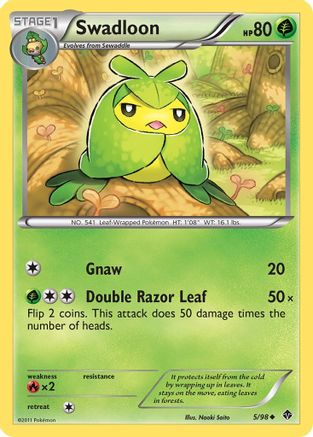 Image of Swadloon (5) 005  - Reverse Holofoil Emerging Powers - Uncommon