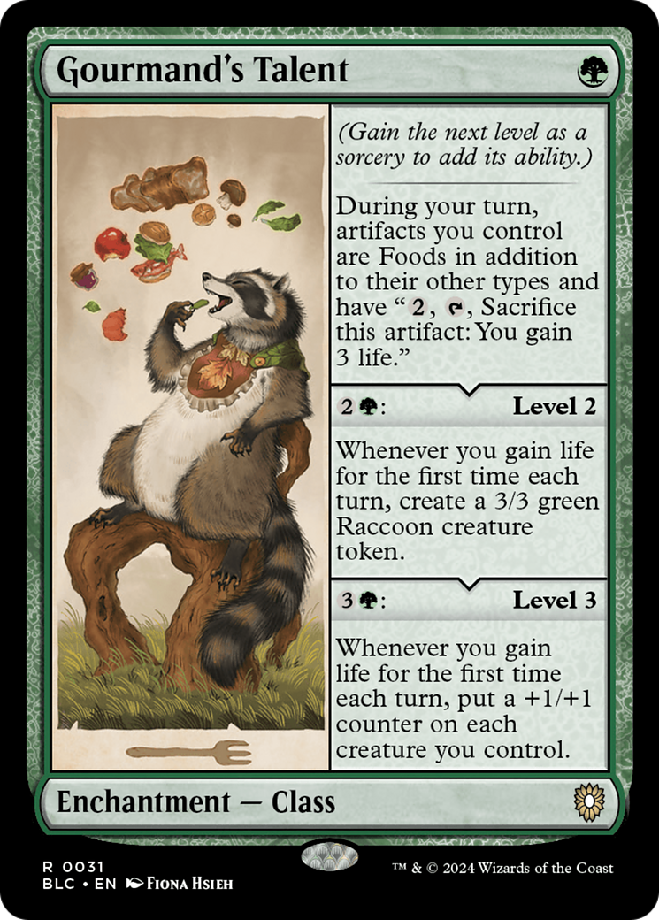 Image of Gourmand's Talent (BLC-031) - Bloomburrow Commander