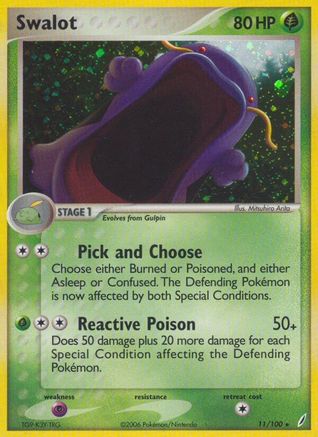 Image of Swalot 011/100  - Holofoil Crystal Guardians - Holo Rare